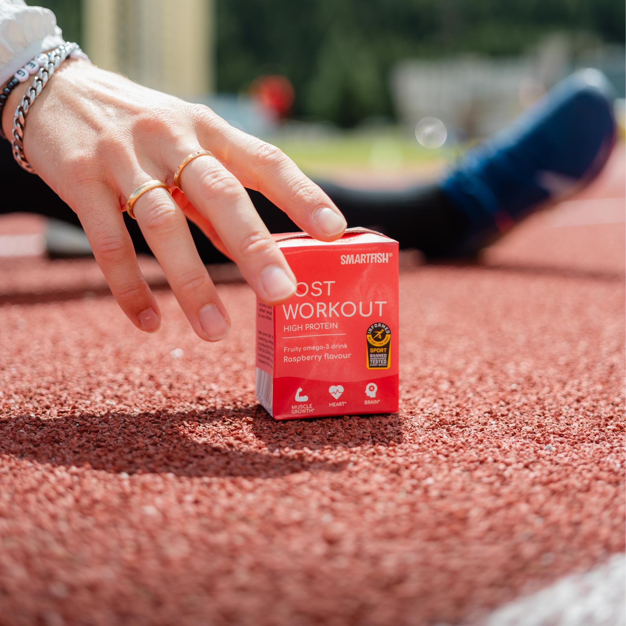 Smartfish Post Workout Bringebærsmak 18-pack