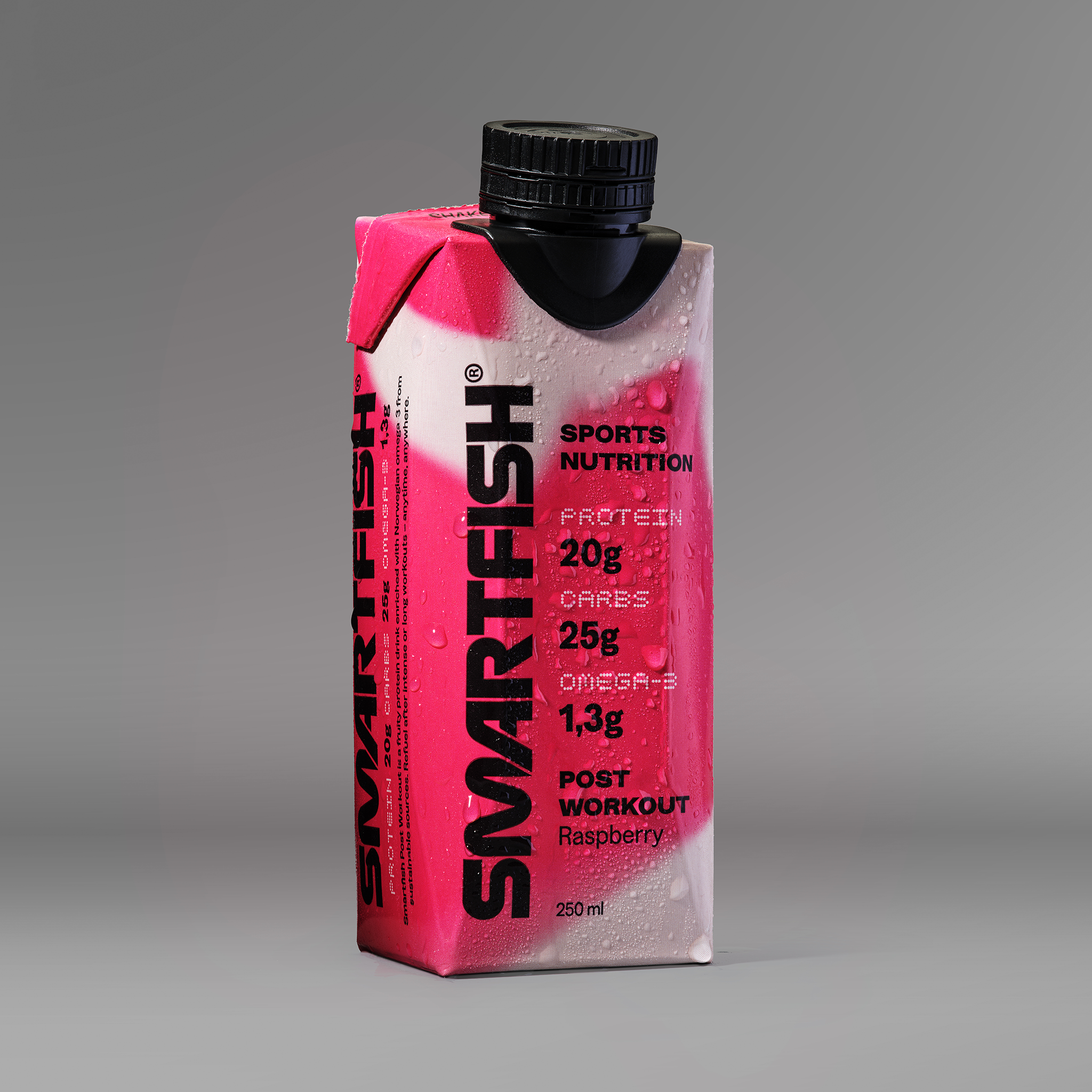 Smartfish Post Workout Bringebærsmak 18-pack